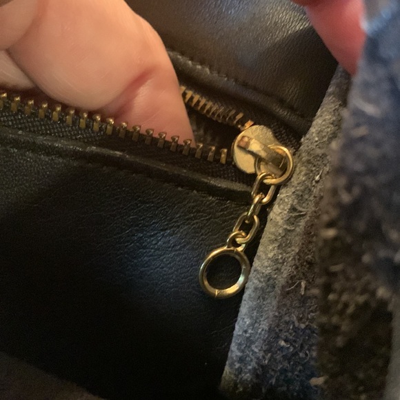 VINTAGE Coach Y2K 90s mini black leather backpack top handle adjustable VGUC - Picture 9 of 16